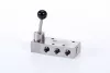 HV 511 121 VES. 5/2-es kézi működtetésű szelep, monostabil - G1/2" - INOX