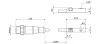 ISTH3-30-0,3-M12EX. Közelítéskapcsoló - T-nútos - PNP - 10-30V DC - 0,3m - M12 - ATEX