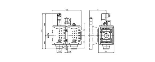 K2SA-238 - 110 AC. Elektromos vezérlésű lágyfeltöltő egység - 10 bar (FS-2)