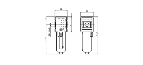 KAFI-114. Aktívszén-szűrő egység - 16 bar (FS-1)