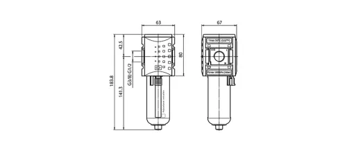 KAFI-238. Aktívszén-szűrő egység - 16 bar (FS-2)