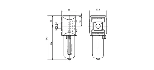 KAFI-41. Aktívszén-szűrő egység - 16 bar (FS-4)