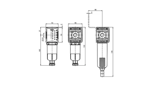 KFIL-014 HA. Szűrő egység - 12 bar - 5 mikron (FS-0)