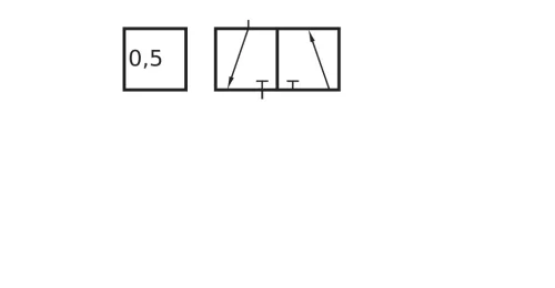KI 310 502. 3/2-es kétkezes indítóblokk - G1/8"
