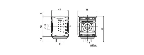 KREV-014. Visszacsapó szelep - 12 bar (FS-0)
