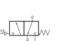 KSOV-138 I. Pneumatikus vezérlésű 3/2-es szelep - 16 bar (FS-1)