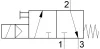 KSOV-41 - 24 AC. Elektromos vezérlésű 3/2-es szelep - 10 bar (FS-4)