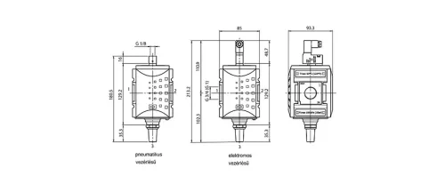 KSOV-41 - 24 DC. Elektromos vezérlésű 3/2-es szelep - 10 bar (FS-4)