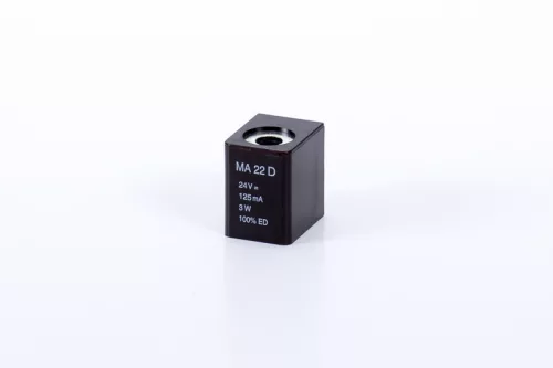 MA 22 D 24 DC 4,2W M12XCE. Mágnestekercs - 24V DC / 4,2W-22mm - nedvességálló - M12 elektromos csatlakozóval