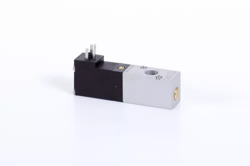 MD 310 403 - 6 DC. 3/2-es elektromos vezérlésű alaplapos szelep, monostabil - alaphelyzetben zárt - G1/8"