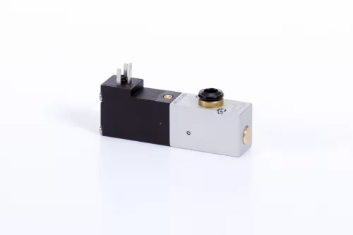 MD 310 463 - 6 DC. 3/2-es elektromos vezérlésű alaplapos szelep, monostabil - alaphelyzetben zárt - pif 6mm