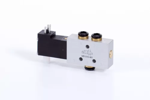 MD 510 461 - 6 DC. 5/2-es elektromos vezérlésű szelep, monostabil - pif 6mm