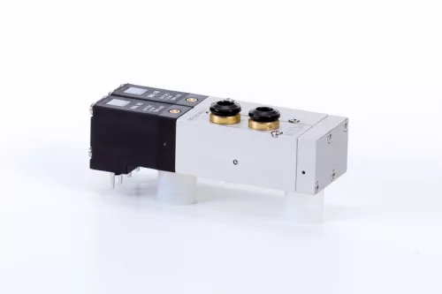 MD 532 463 T - 24 DC. 5/3-as elektromos vezérlésű sziget szelep, középállásban leszellőztetett - pif 6mm - dupla szelep