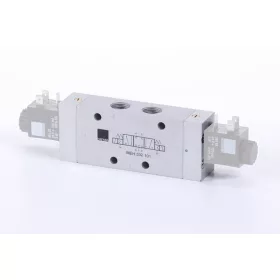   MEH 532 101. 5/3-as elektromos vezérlésű, külső segédlevegős működtetésű szelep, középállásban leszellőztetett - G3/8"