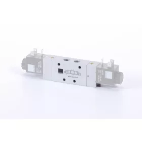   MEH 532 501 G. 5/3-as elektromos vezérlésű, G-széria, külső segédlevegős működtetésű szelep, középállásban leszellőztetett - G1/8"