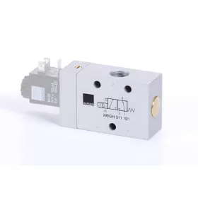  MEOH 311 101. 3/2-es elektromos vezérlésű, külső segédlevegős működtetésű szelep, monostabil - alaphelyzetben nyitott - G3/8"