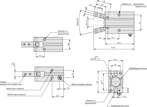 MF-AP-03-20. Pneumatikus megfogó