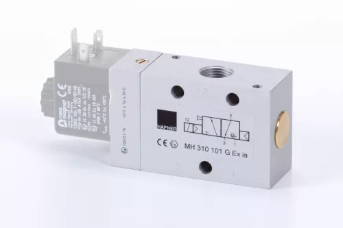 MH 310 101 G EX IA. 3/2-es elektromos vezérlésű szelep, G-széria, monostabil - alaphelyzetben zárt - G3/8" - ATEX