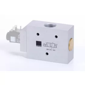   MH 311 181. 3/2-es elektromos vezérlésű szelep, monostabil - alaphelyzetben zárt - G3/4"