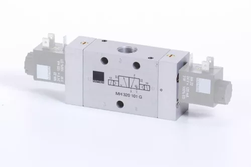 MH 320 101 G. 3/2-es elektromos vezérlésű szelep, G-széria, bistabil - G3/8"