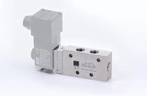 MH 510 701 VES EX DM. 5/2-es elektromos vezérlésű szelep, monostabil - G1/4" - INOX - ATEX
