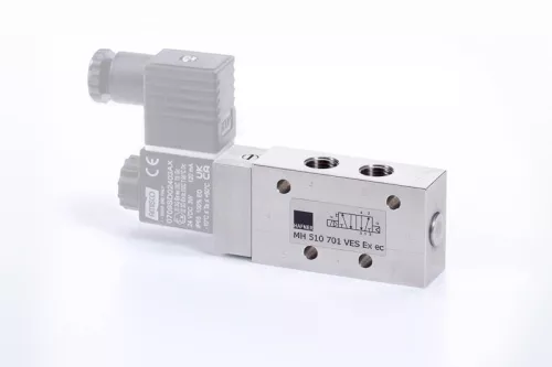 MH 510 701 VES EX EC. 5/2-es elektromos vezérlésű szelep, monostabil - G1/4" - INOX - ATEX