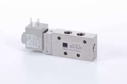 MH 510 701 VES EX IA. 5/2-es elektromos vezérlésű szelep, monostabil - G1/4" - INOX, ATEX