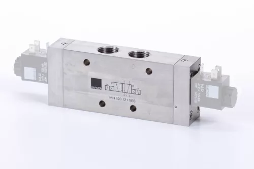 MH 520 121 VES EX EC. 5/2-es elektromos vezérlésű szelep, bistabil - G1/2" - INOX - ATEX