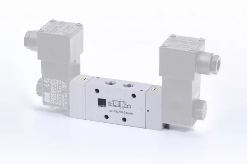 MH 520 701 G. 5/2-es elektromos vezérlésű szelep, G-széria, bistabil - G1/4"