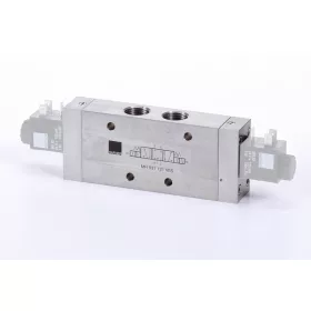   MH 531 121 VES. 5/3-as elektromos vezérlésű szelep, középállásban zárt - G1/2" - INOX
