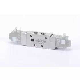   MH 531 701 VES EX EC. 5/3-as elektromos vezérlésű szelep, középállásban zárt - G1/4" - INOX - ATEX