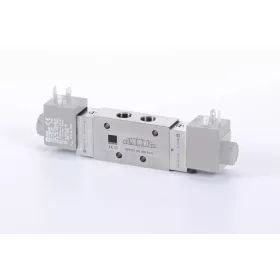   MH 531 701 VES EX IA. 5/3-as elektromos vezérlésű szelep, középállásban zárt - G1/4" - INOX, ATEX