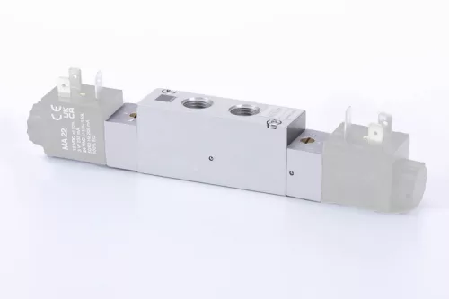 MH 531 703 ALU. 5/3-as elektromos vezérlésű alaplapos szelep, középállásban zárt - G1/4"