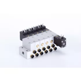   MH 532 304 ALU. 5/3-as elektromos vezérlésű alaplapos szelep, középállásban leszellőztetett - DN3