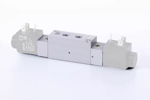 MH 532 503 ALU. 5/3-as elektromos vezérlésű alaplapos szelep, középállásban leszellőztetett - G1/8"
