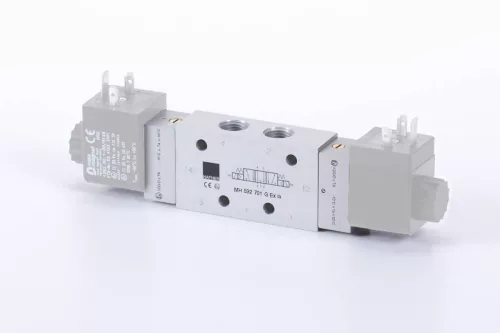 MH 532 701 G EX IA. 5/3-as elektromos vezérlésű szelep, G-széria, középállásban leszellőztetett - G1/4" - ATEX