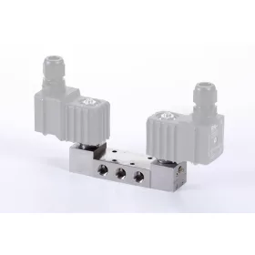   MH 532 701 VES TT EX E MB. 5/3-as elektromos vezérlésű szelep, középállásban leszellőztetett - G1/4" - INOX - hidegálló - ATEX