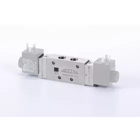   MH 532 701 VES TT EX IA. 5/3-as elektromos vezérlésű szelep, középállásban leszellőztetett - G1/4" - INOX - ATEX