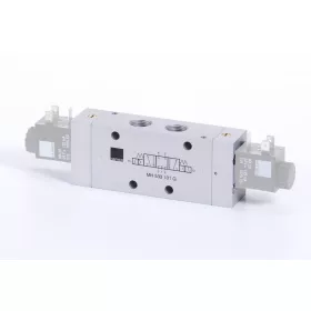   MH 533 101 G. 5/3-as elektromos vezérlésű szelep, G-széria, középállásban nyitott - G3/8"