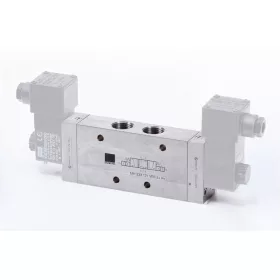   MH 533 121 VES EX DM. 5/3-as elektromos vezérlésű szelep, középállásban nyitott - G1/2" - INOX - ATEX