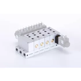   MH 533 503 ALU. 5/3-as elektromos vezérlésű alaplapos szelep, középállásban nyitott - G1/8"