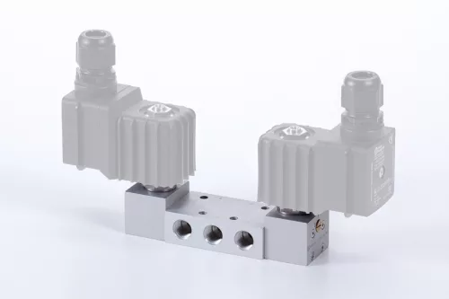 MH 533 701 G TT EX E MB. 5/3-as elektromos vezérlésű szelep, G-széria, középállásban nyitott - G1/4" - hidegálló - ATEX