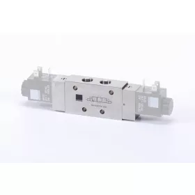   MH 533 701 VES. 5/3-as elektromos vezérlésű szelep, középállásban nyitott - G1/4" - INOX