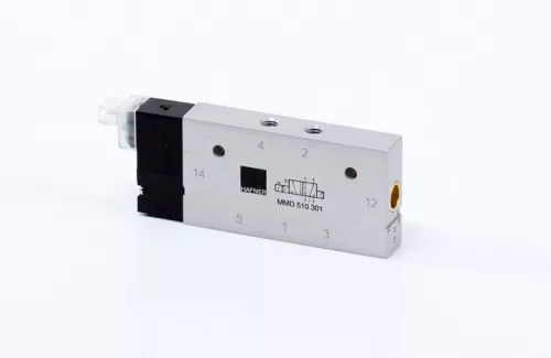 MMD 510 301 - 24 DC. 5/2-es elektromos vezérlésű szelep, monostabil - M5