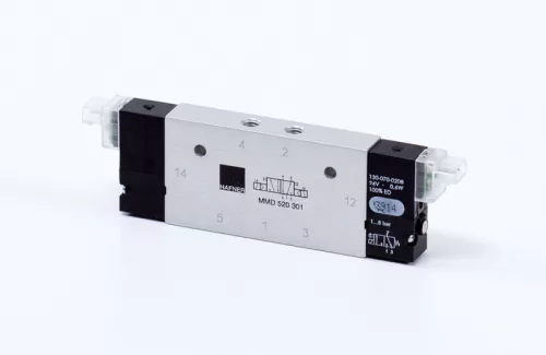MMD 520 301 - 24 DC. 5/2-es elektromos vezérlésű szelep, bistabil - M5
