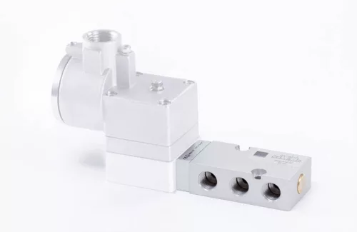 MNC 350 701 VES TT EX. 3/2 - 5/2-es elektromos vezérlésű NAMUR szelep, monostabil - G1/4" - INOX - ATEX