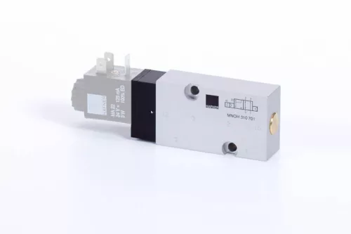 MNOH 310 701. 3/2-es elektromos vezérlésű NAMUR szelep, monostabil - alaphelyzetben nyitott - G1/4"