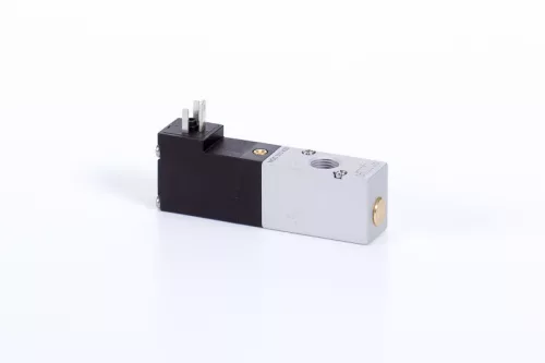 MOD 310 403 - 12 DC. 3/2-es elektromos vezérlésű alaplapos szelep, monostabil - alaphelyzetben nyitott - G1/8"