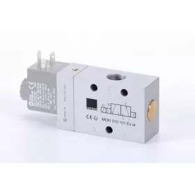   MOH 310 101 EX IA. 3/2-es elektromos vezérlésű szelep, monostabil - alaphelyzetben nyitott - G3/8" - ATEX