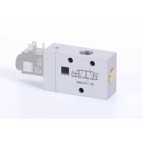   MOH 311 101. 3/2-es elektromos vezérlésű szelep, monostabil - alaphelyzetben nyitott - G3/8"